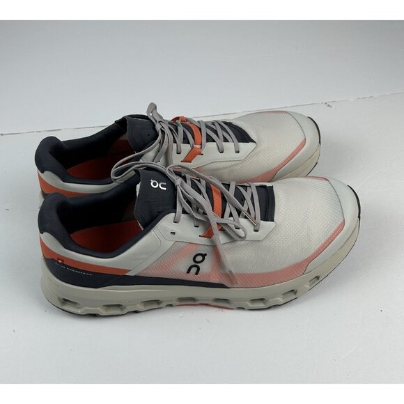 On Cloudvista 2 Men\'s Size 14 Ice Flame Grey Orange Running Shoes Comfort main image 5